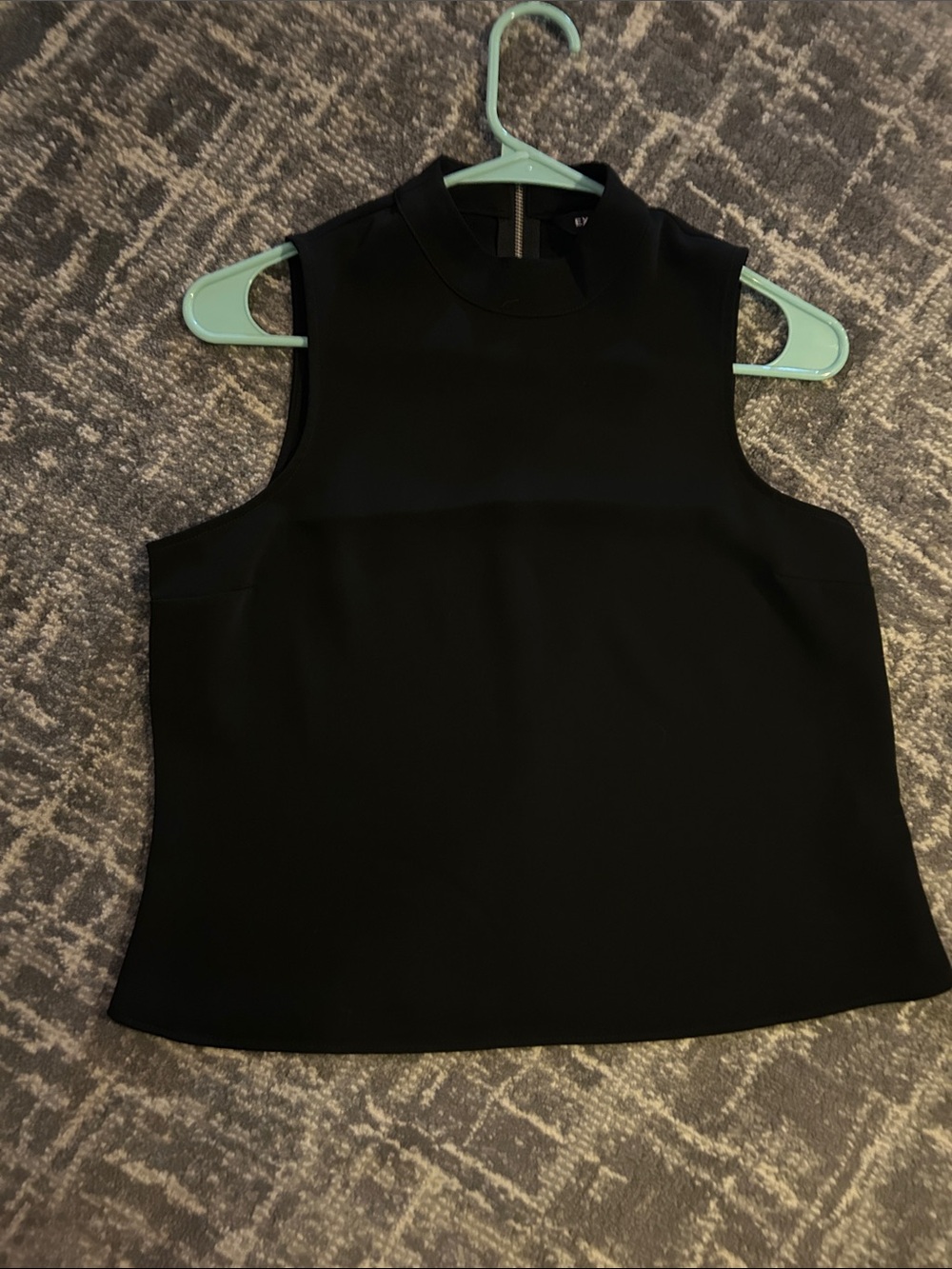 Express Black Sleeveless Mock Neck Tank